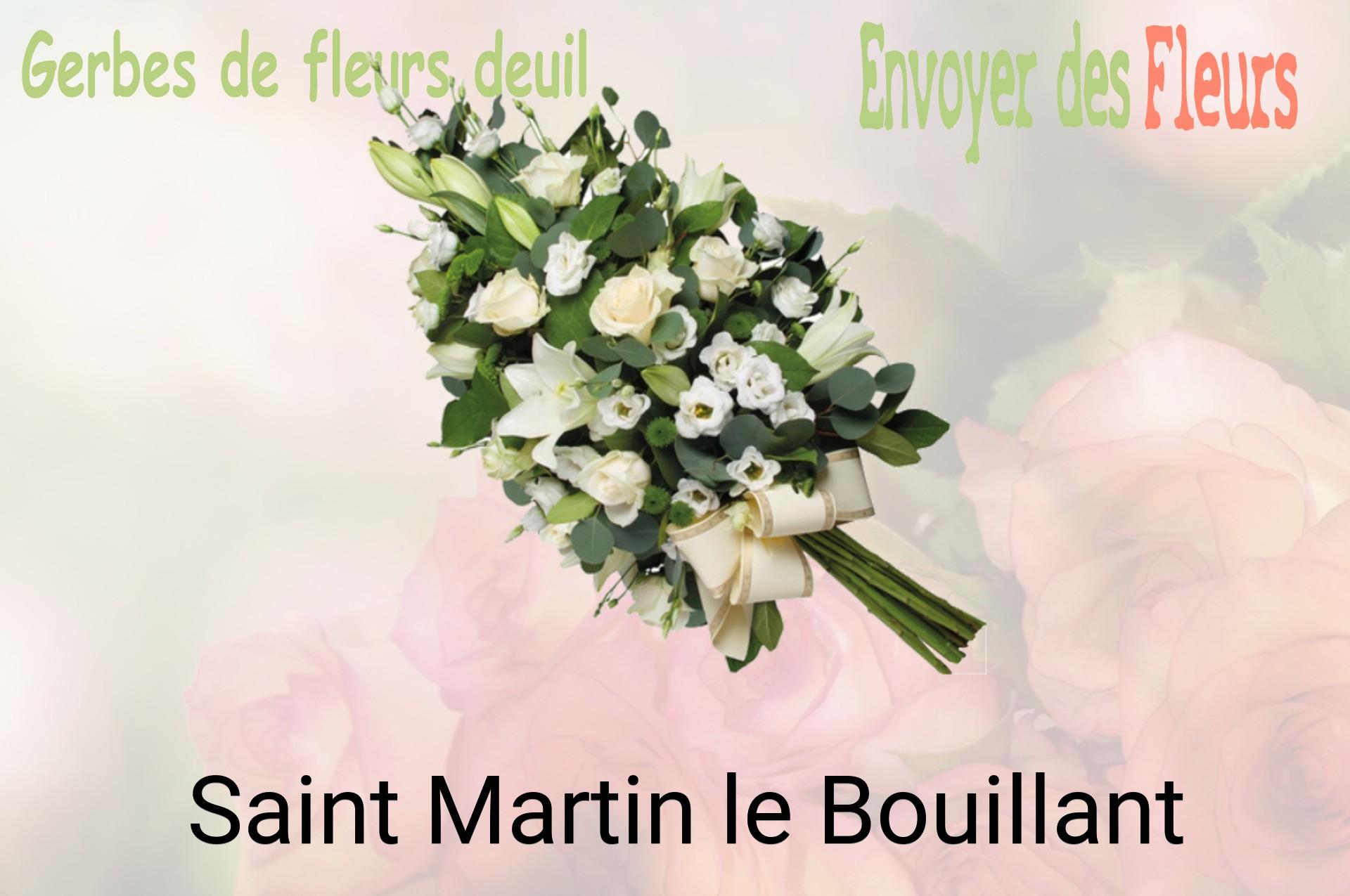 Gerbe de fleurs de deuil livrée à Saint-Martin-le-Bouillant
